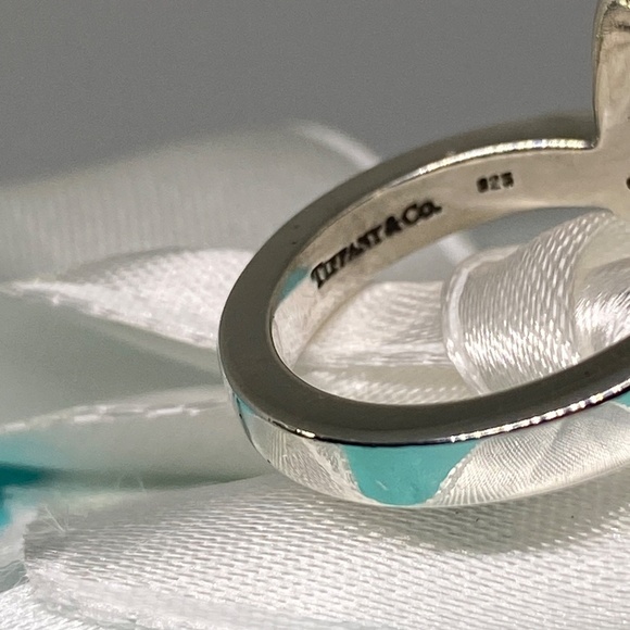 Tiffany & Co Diamond Paloma Picasso 925 silver Loving Heart Ring 5.5 - Picture 4 of 6